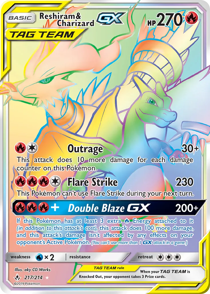 Reshiram & Charizard-GX - Unbroken Bonds