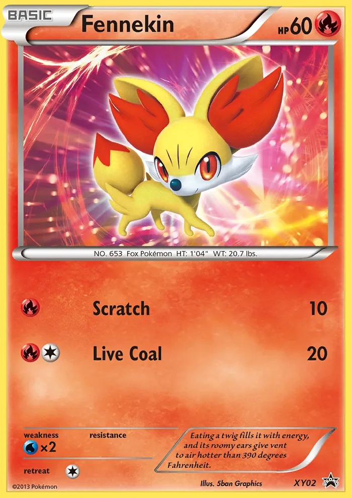 Fennekin - XY Black Star Promos
