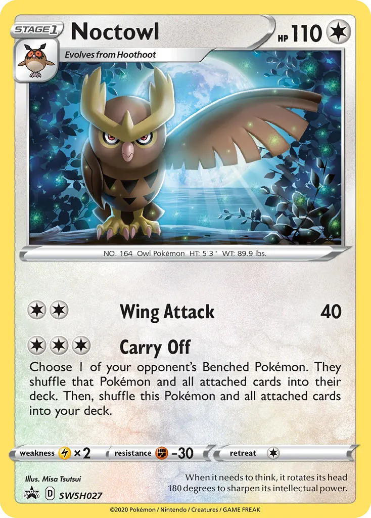 Noctowl - SWSH Black Star Promos
