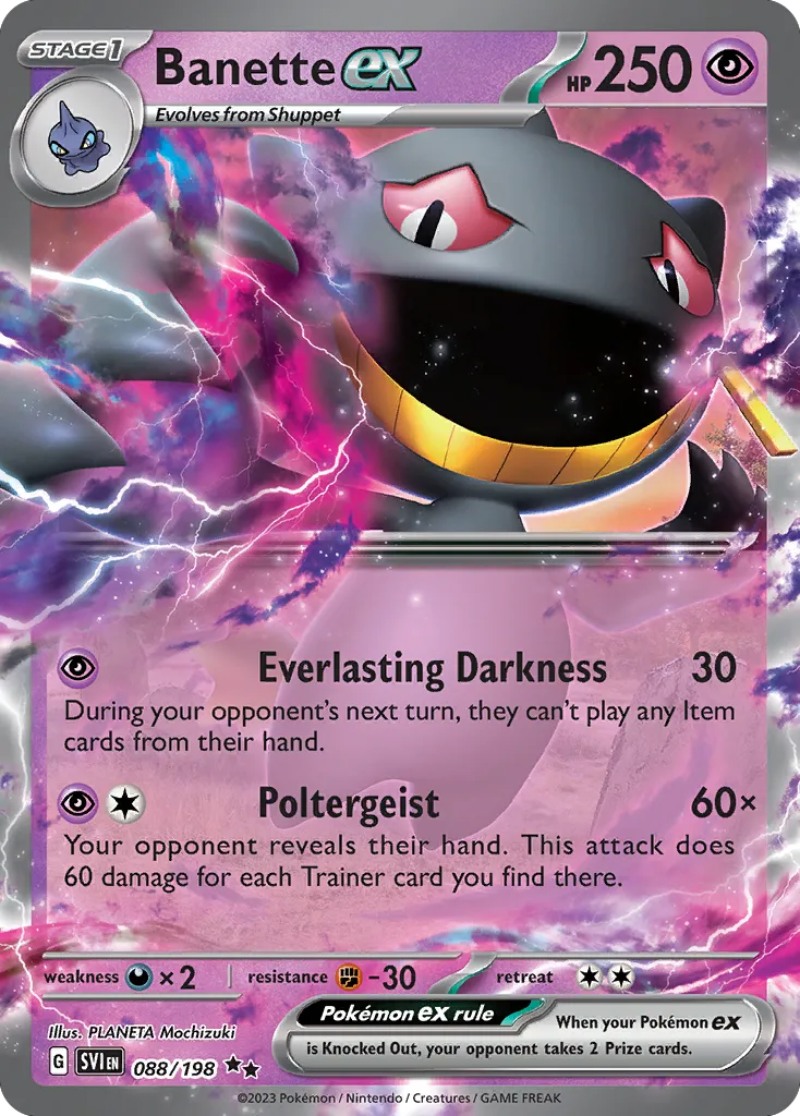 Banette ex - Scarlet & Violet