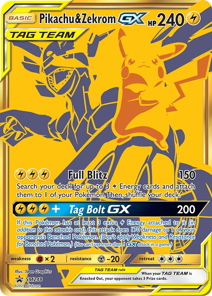 Pikachu & Zekrom-GX - SM Black Star Promos