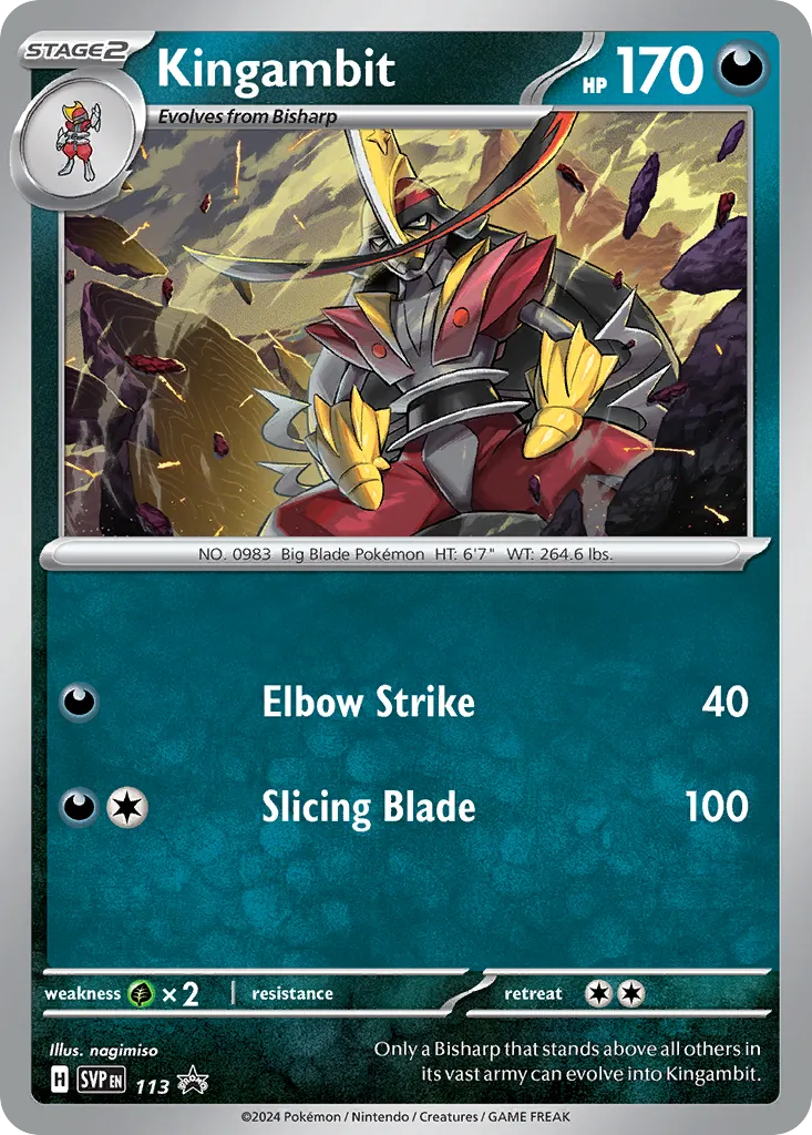 Kingambit - Scarlet & Violet Black Star Promos