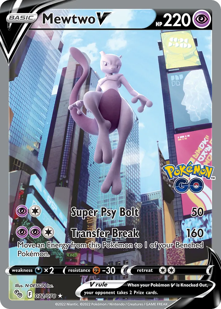 Mewtwo V - Pokémon GO