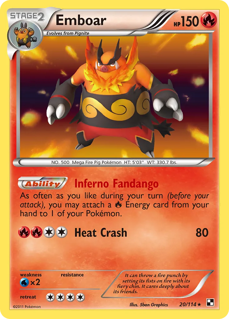 Emboar - Black & White