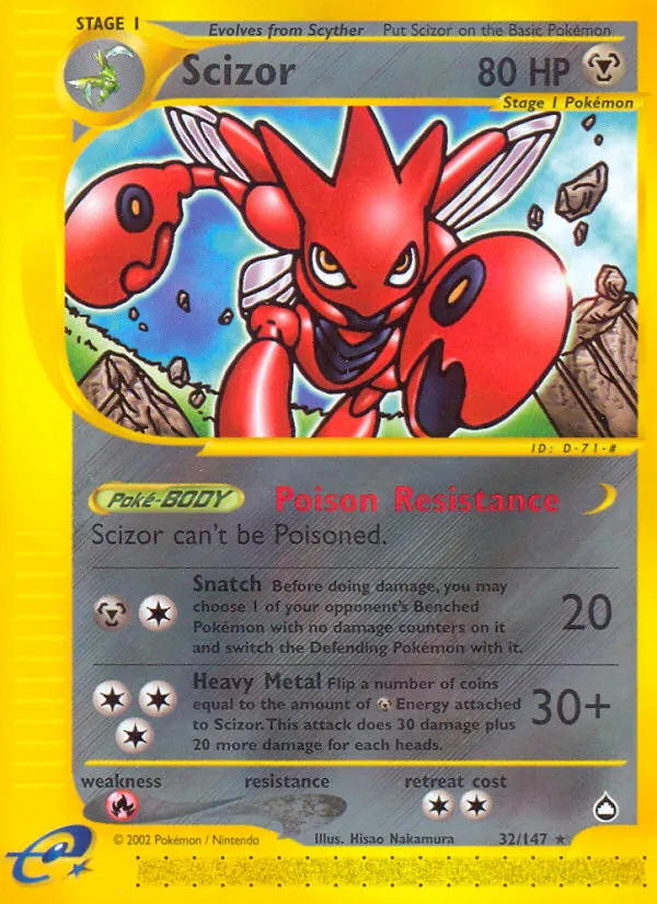 Scizor - Aquapolis