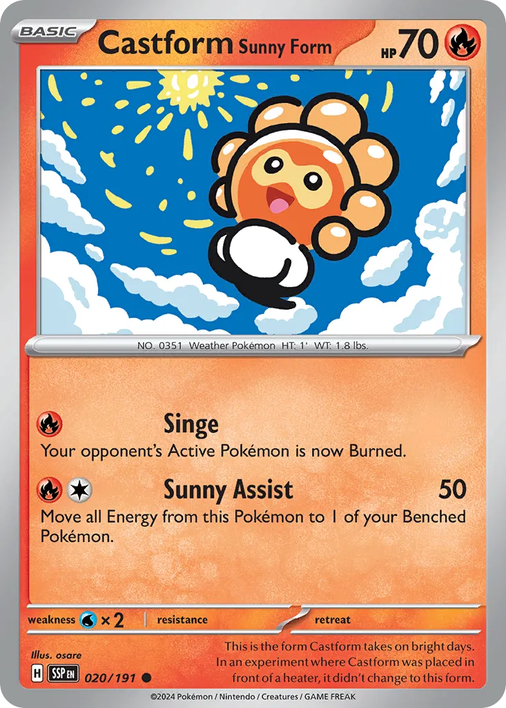 Castform Sunny Form - Surging Sparks