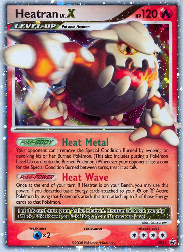 Heatran LV.X - DP Black Star Promos