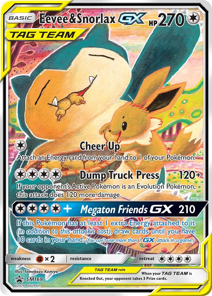 Eevee & Snorlax-GX - SM Black Star Promos