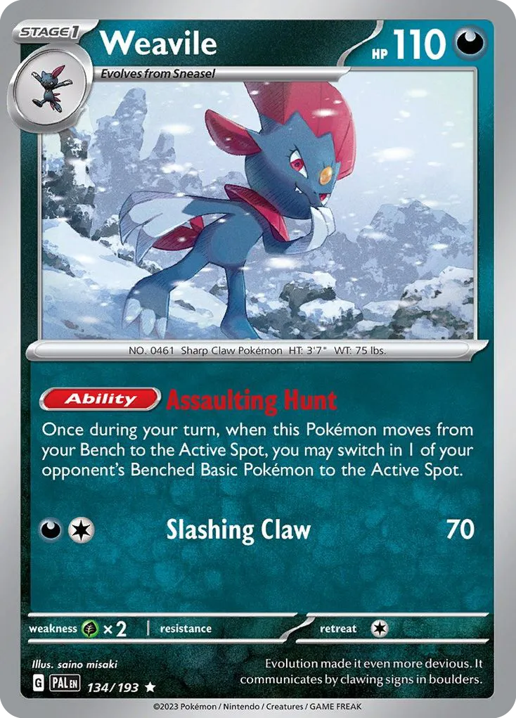 Weavile - Paldea Evolved