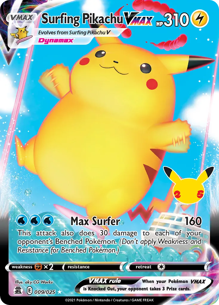 Surfing Pikachu VMAX - Celebrations