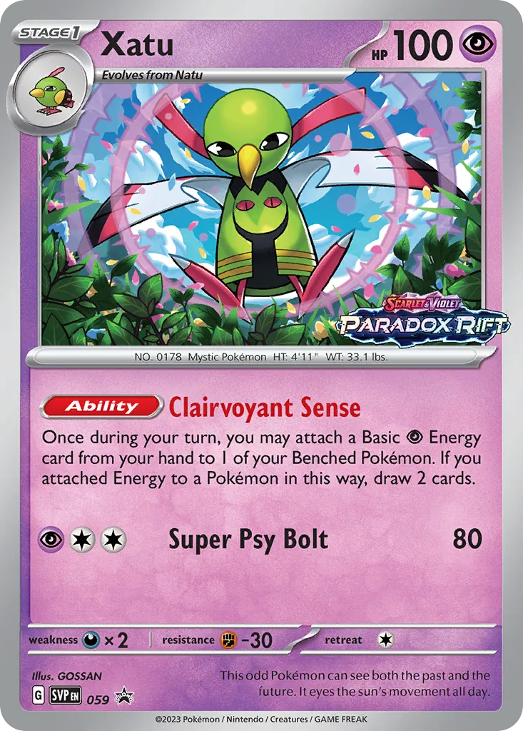 Xatu - Scarlet & Violet Black Star Promos