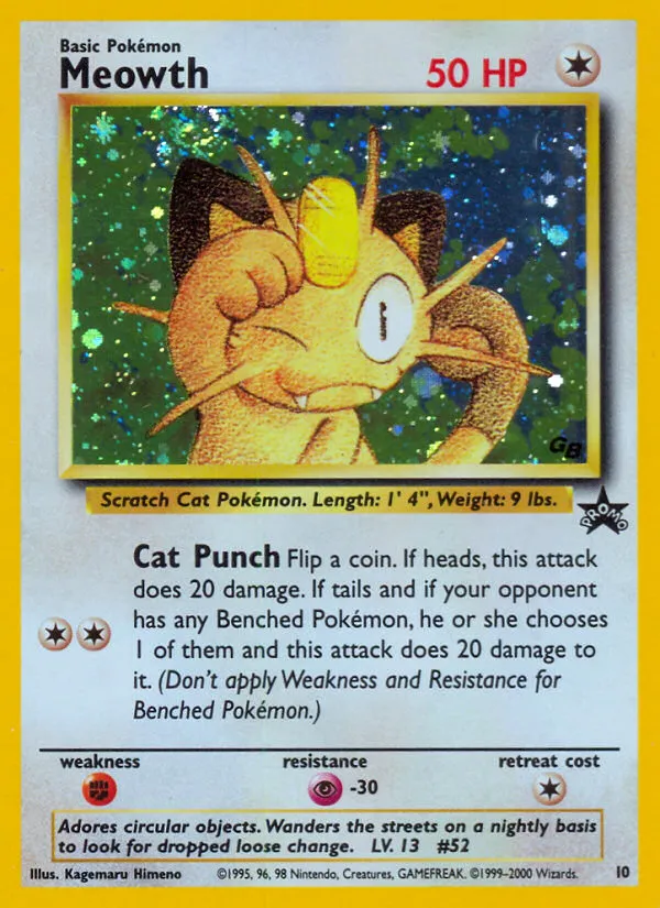 Meowth - Wizards Black Star Promos