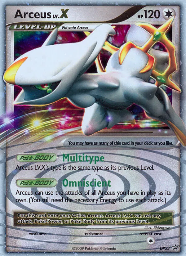 Arceus LV.X - DP Black Star Promos