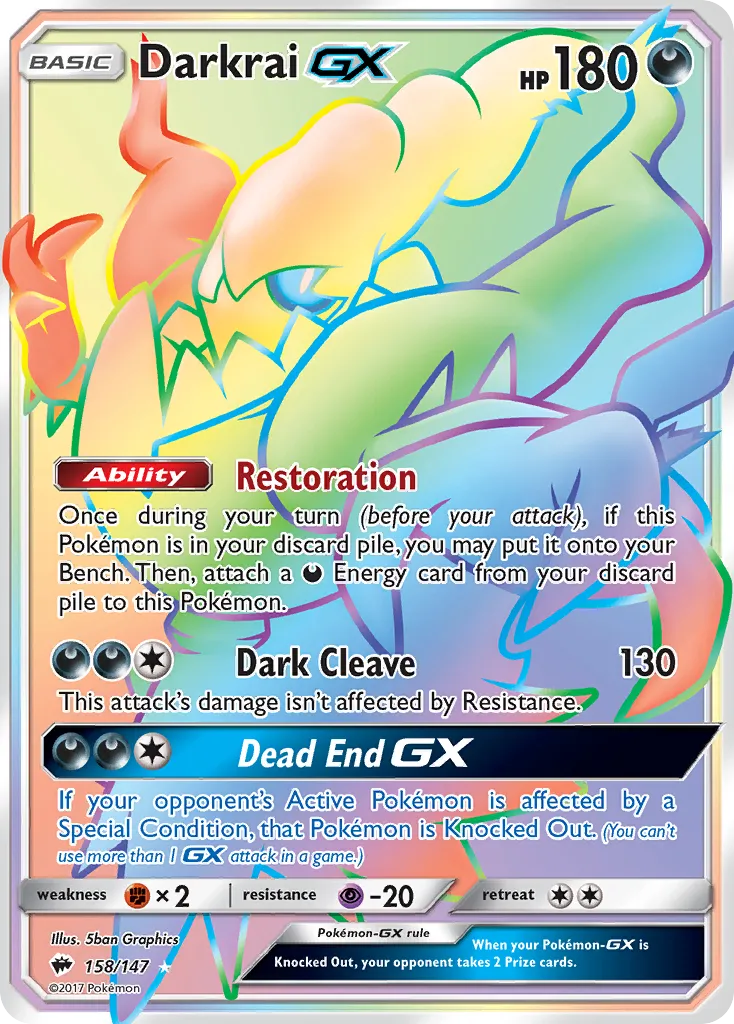 Darkrai-GX - Burning Shadows