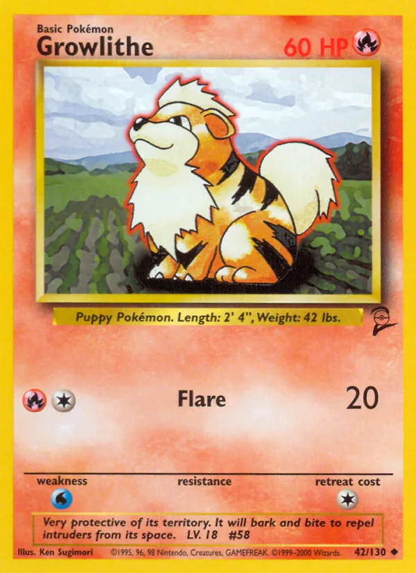 Growlithe - Base Set 2