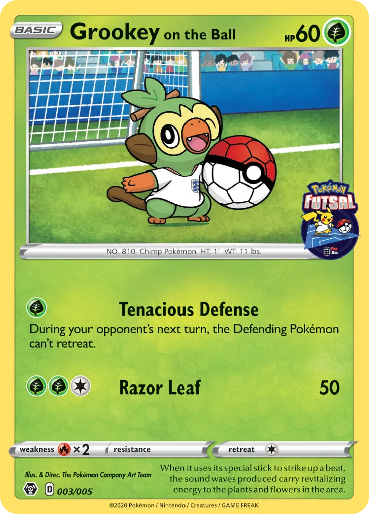 Grookey on the Ball - Pokémon Futsal Collection