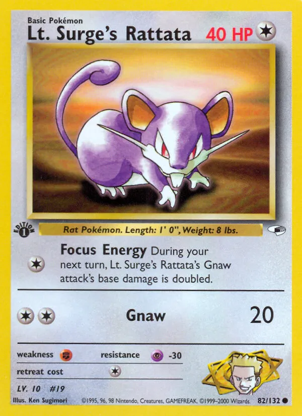 Lt. Surge's Rattata - Gym Heroes
