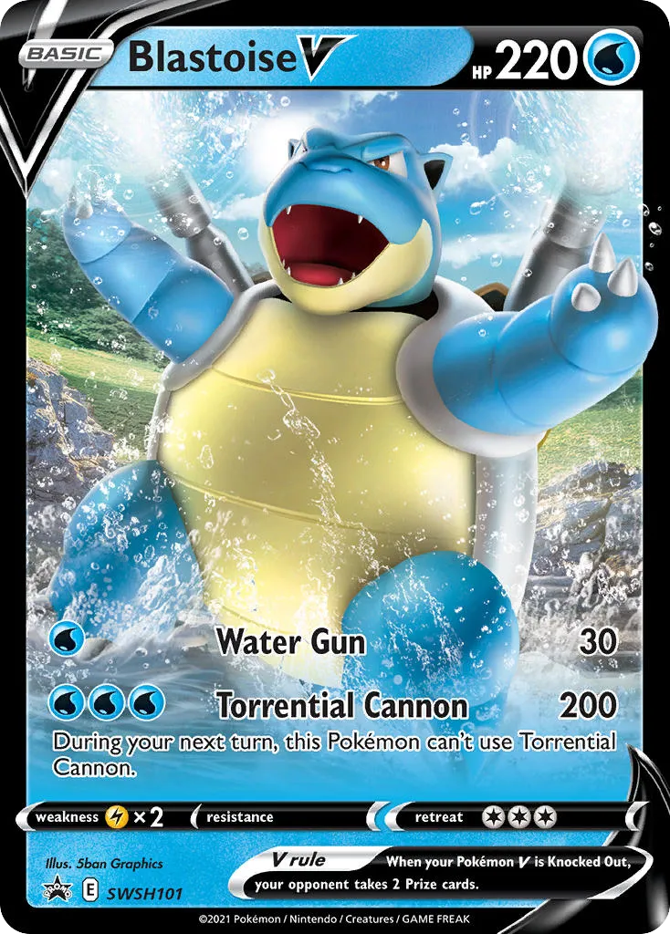 Blastoise V - SWSH Black Star Promos