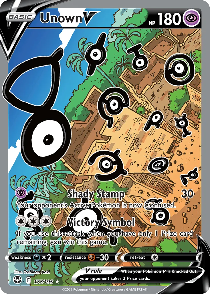 Unown V - Silver Tempest