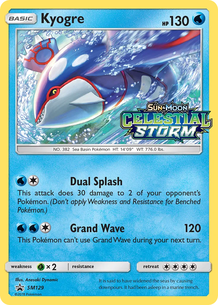 Kyogre - SM Black Star Promos