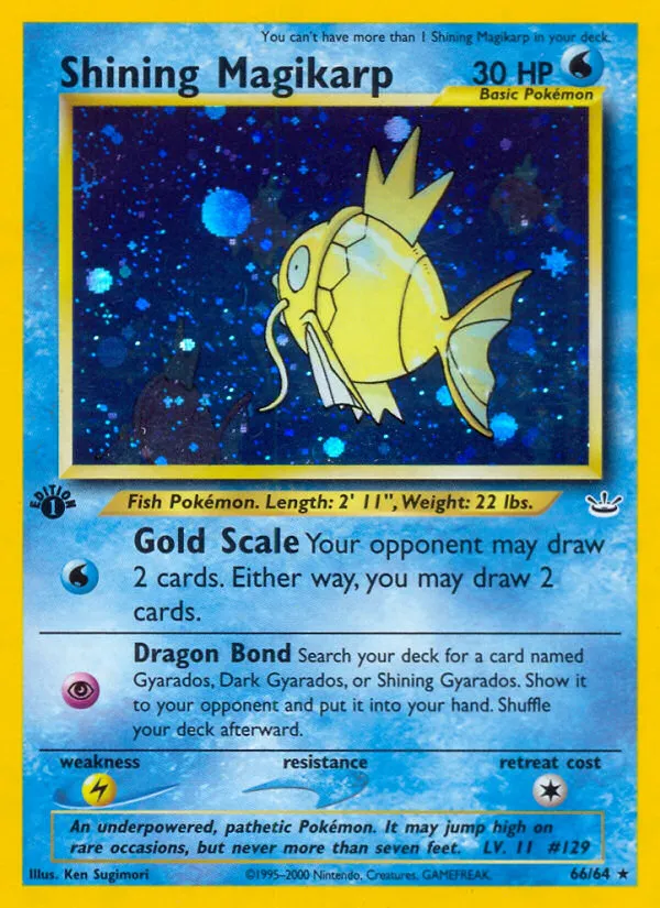 Shining Magikarp - Neo Revelation