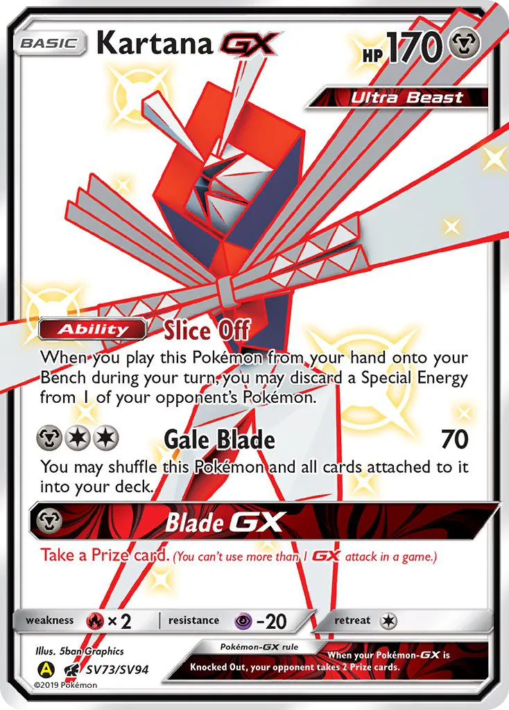 Kartana-GX - Hidden Fates Shiny Vault