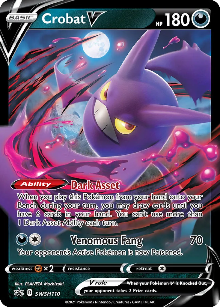 Crobat V - SWSH Black Star Promos