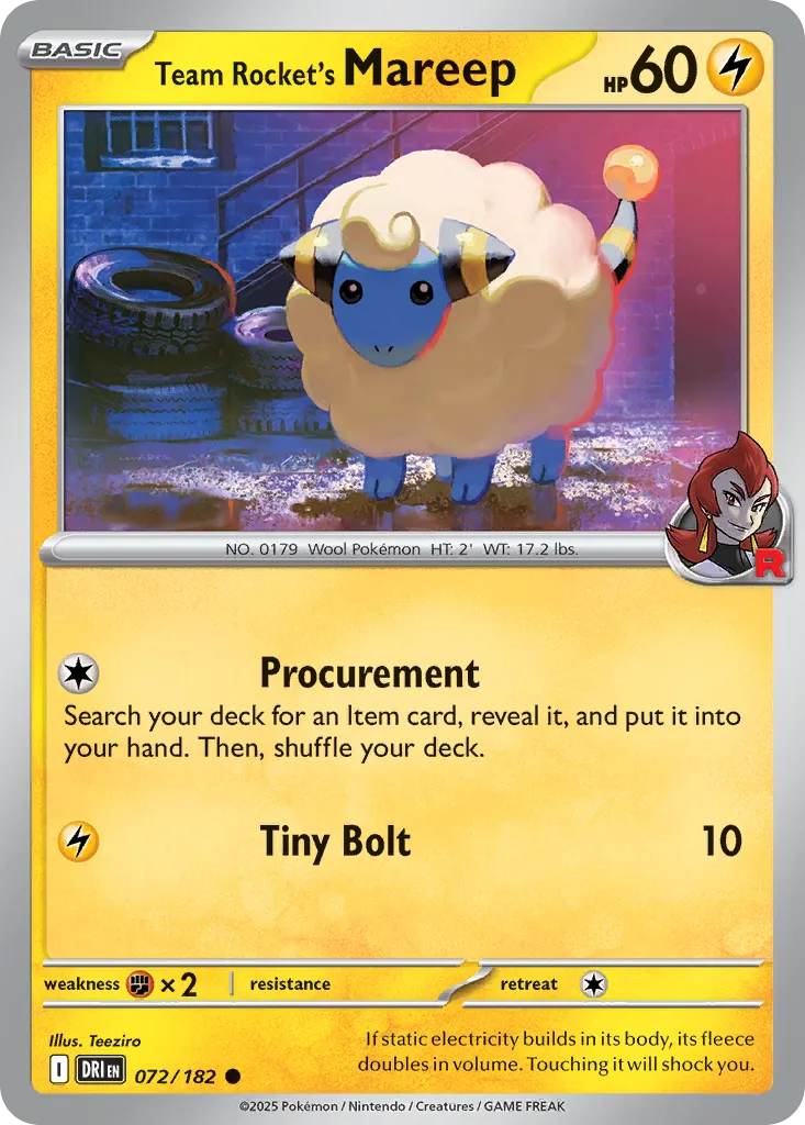 Team Rocket's Mareep - Destined Rivals
