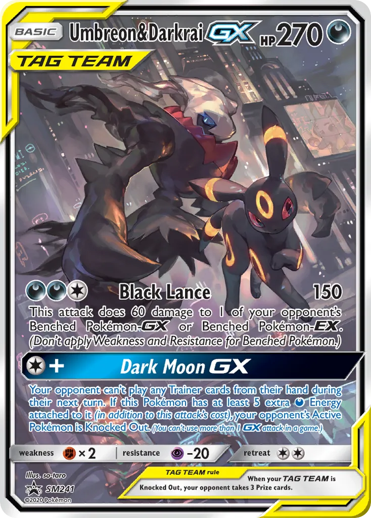 Umbreon & Darkrai-GX - SM Black Star Promos