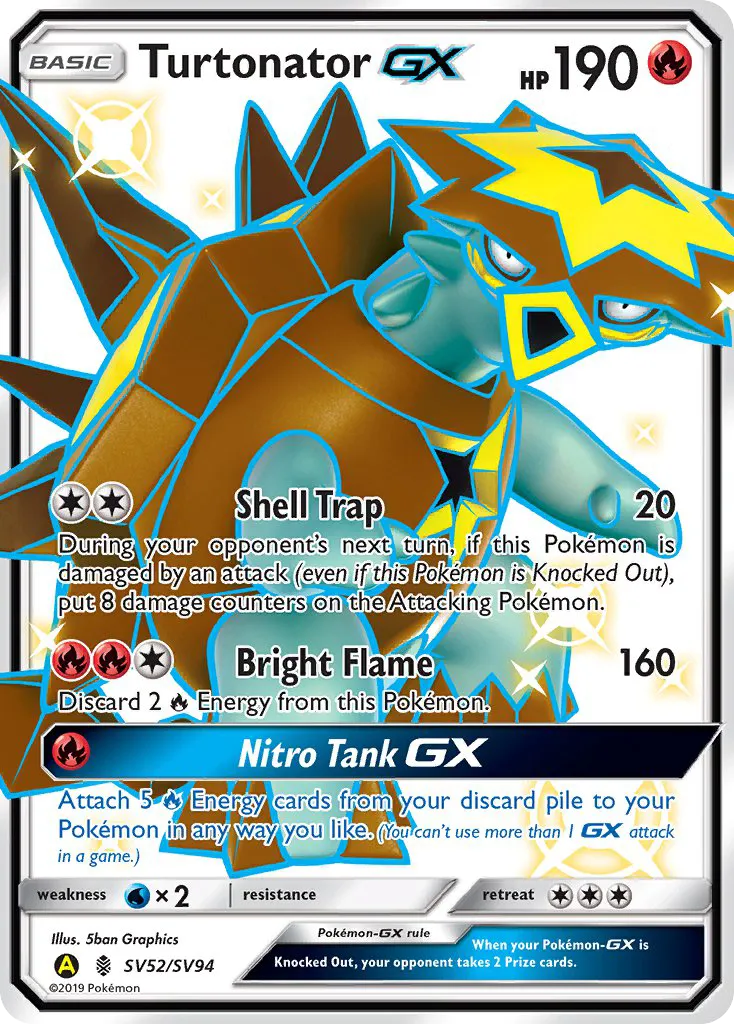 Turtonator-GX - Hidden Fates Shiny Vault