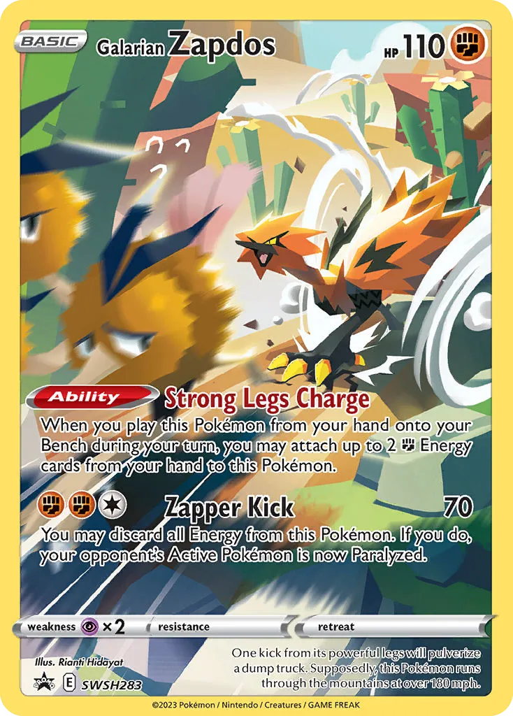 Galarian Zapdos - SWSH Black Star Promos