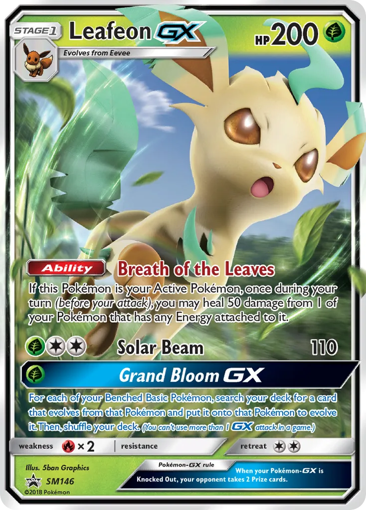 Leafeon-GX - SM Black Star Promos