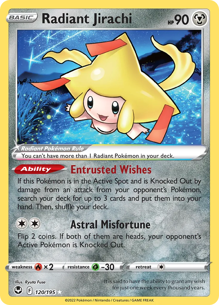 Radiant Jirachi - Silver Tempest