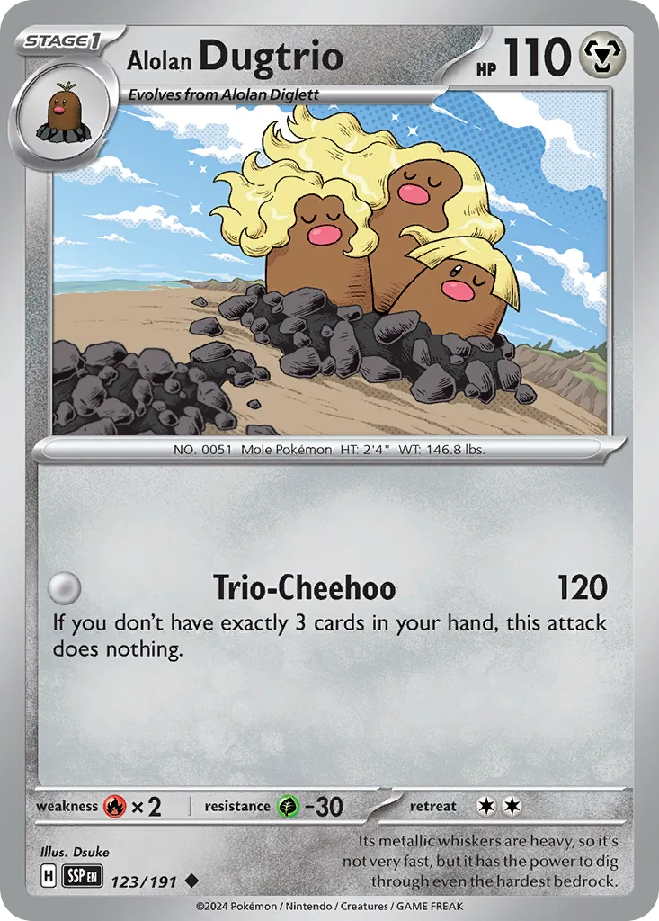 Alolan Dugtrio - Surging Sparks