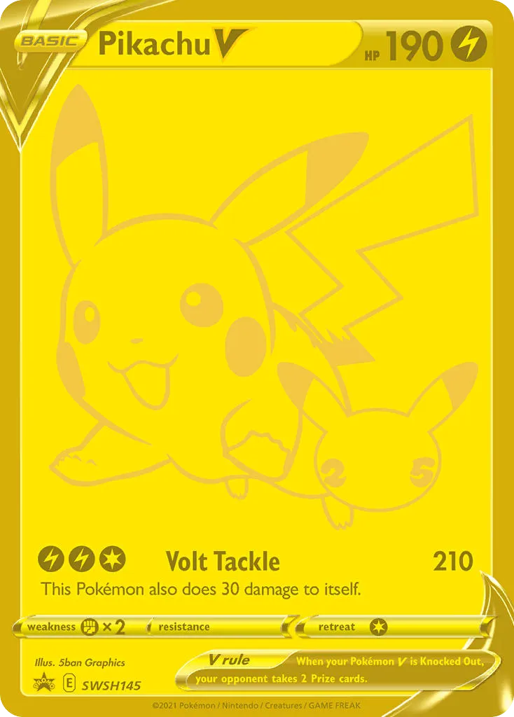 Pikachu V - SWSH Black Star Promos