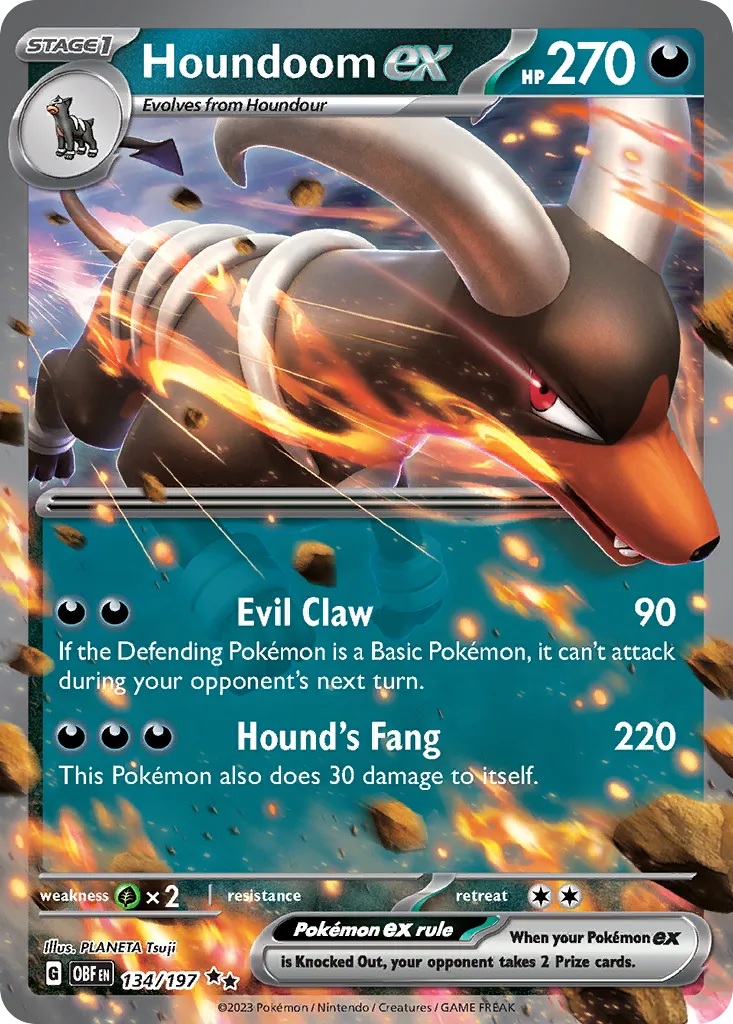 Houndoom ex - Obsidian Flames