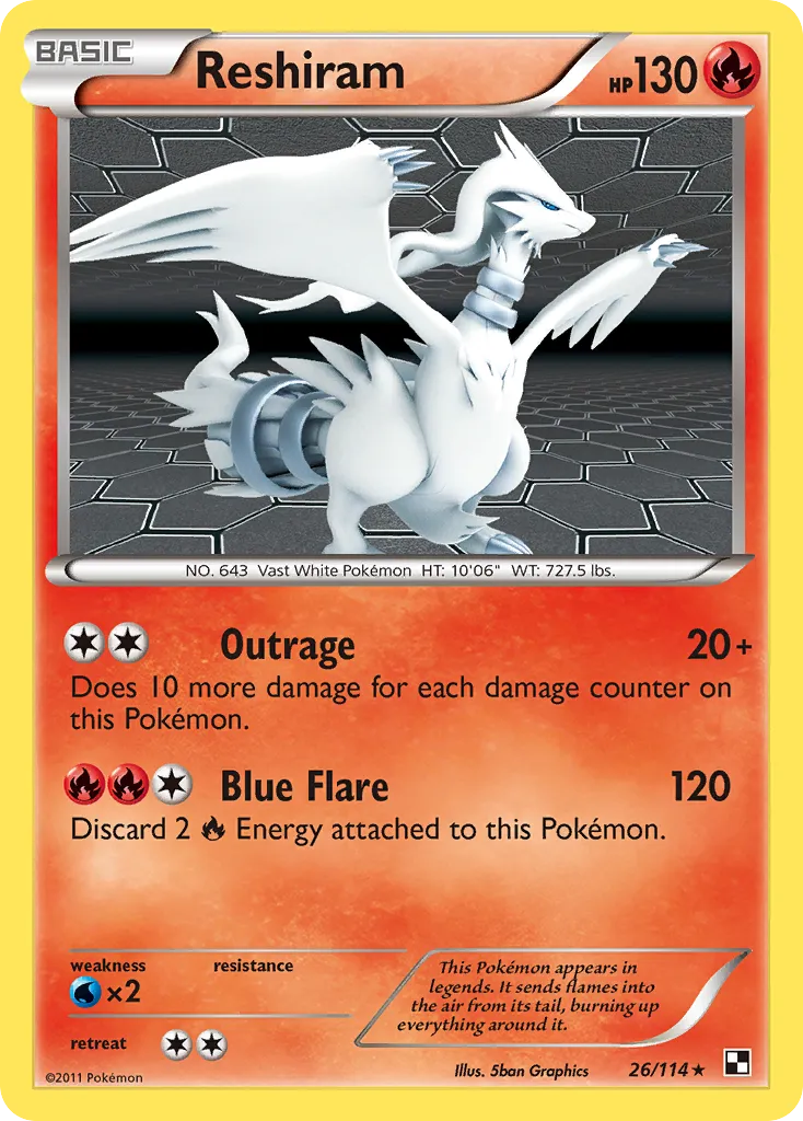 Reshiram - Black & White