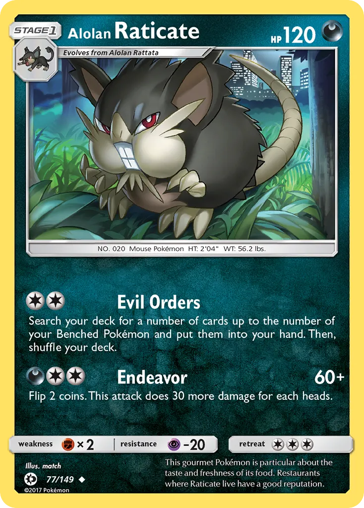 Alolan Raticate - Sun & Moon