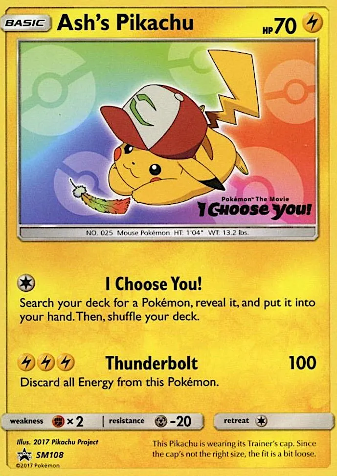 Ash's Pikachu - SM Black Star Promos