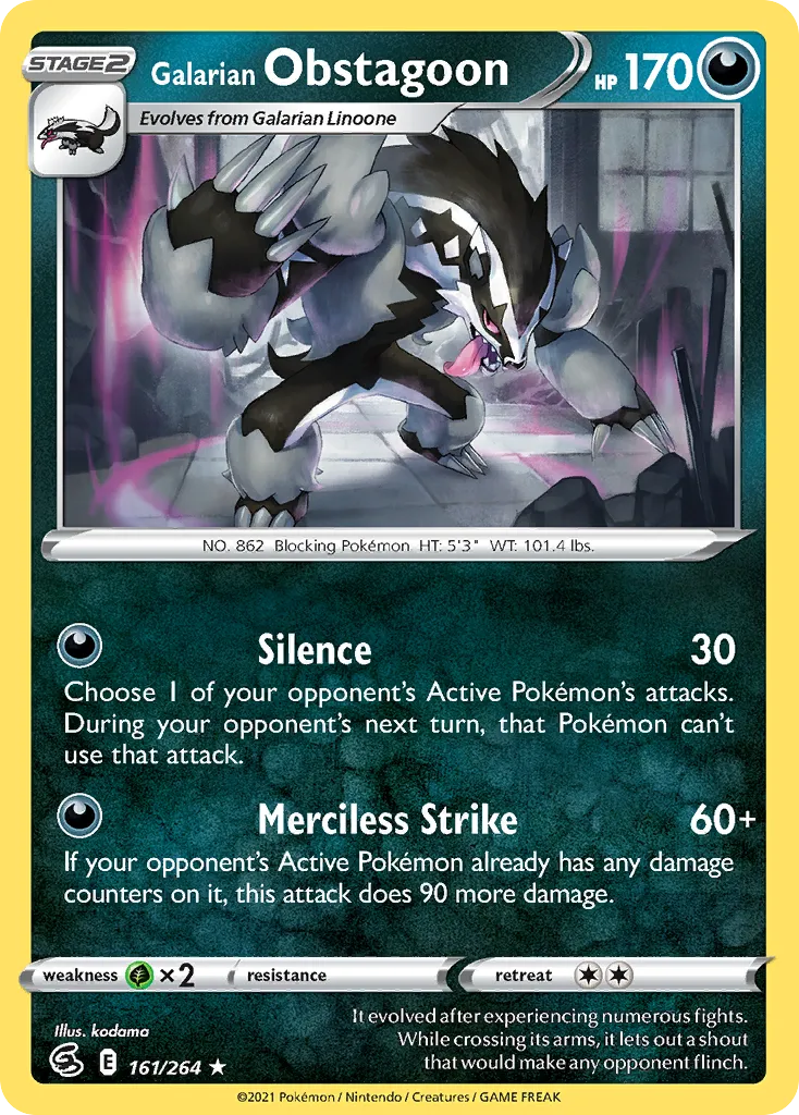 Galarian Obstagoon - Fusion Strike