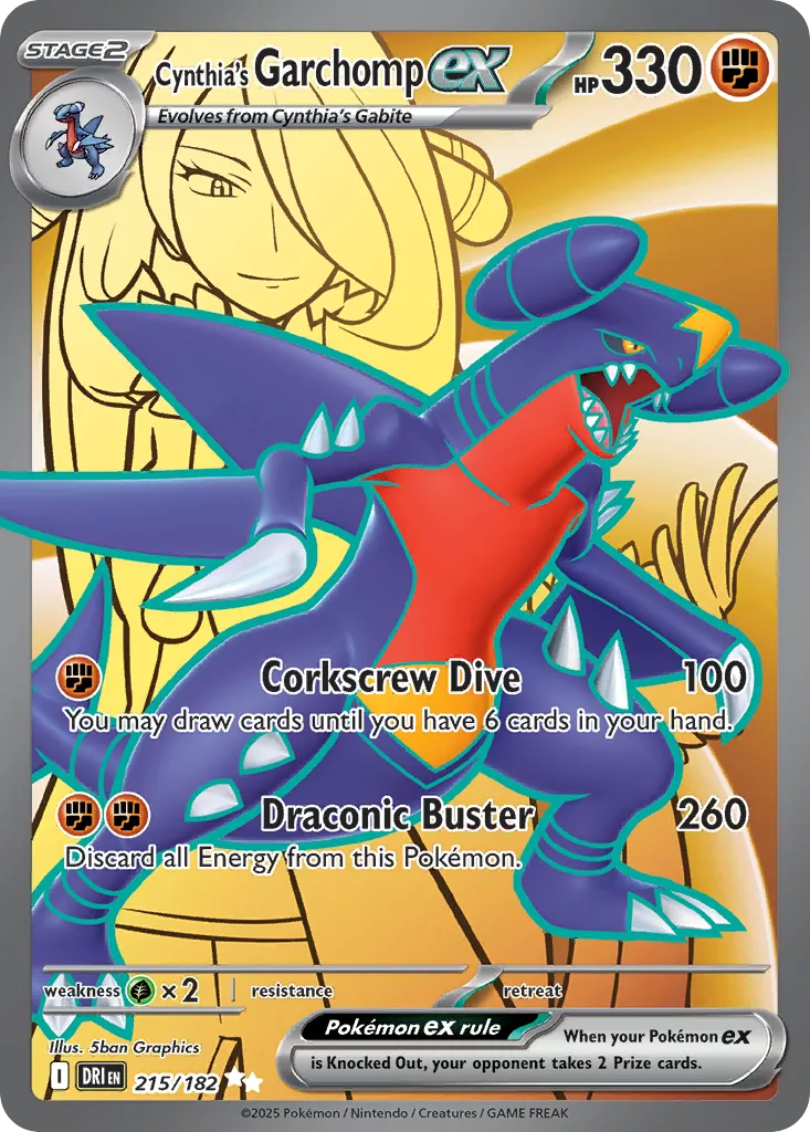 Cynthia's Garchomp ex - Destined Rivals
