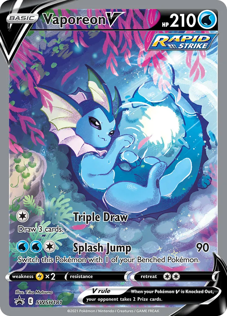 Vaporeon V - SWSH Black Star Promos