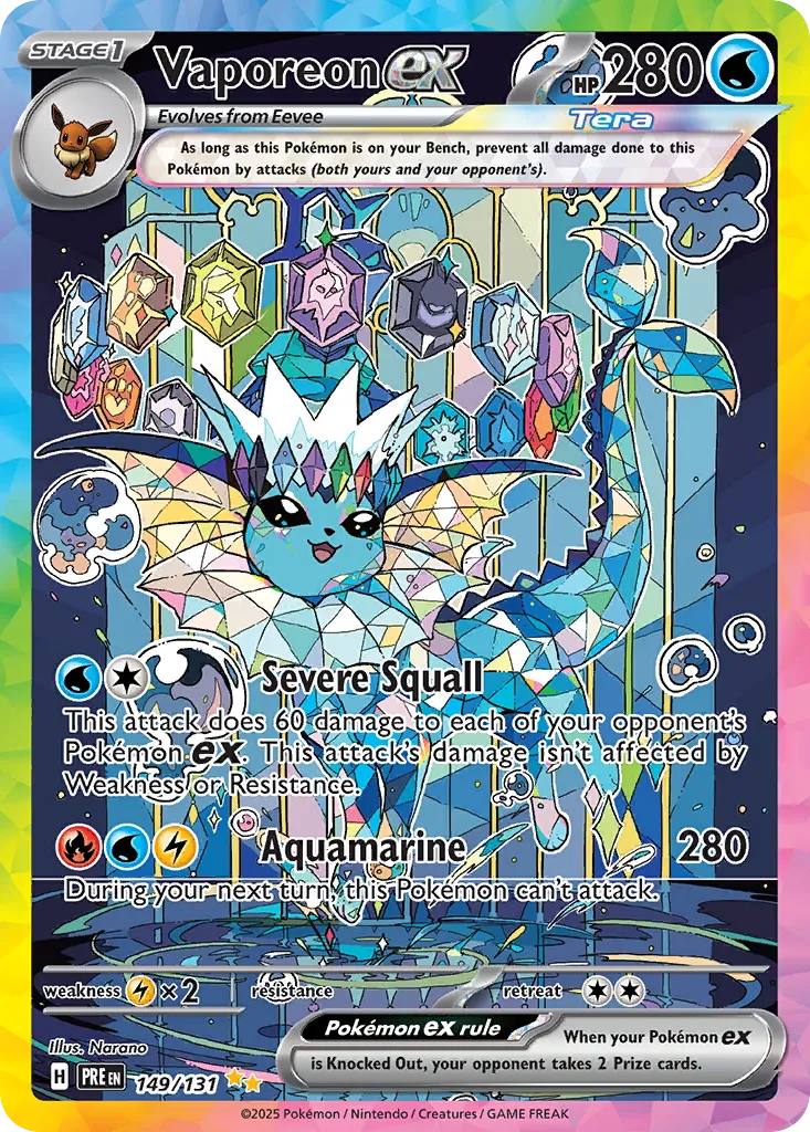 Vaporeon ex - Prismatic Evolutions