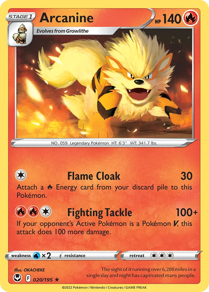 Arcanine - Silver Tempest