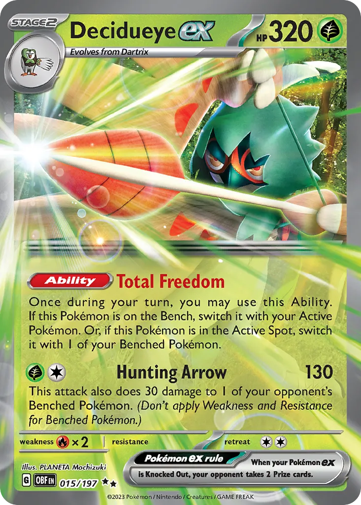 Decidueye ex - Obsidian Flames