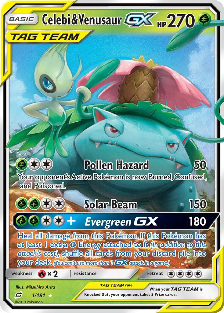 Celebi & Venusaur-GX - Team Up