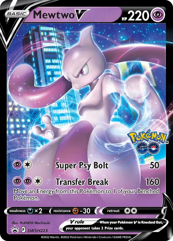 Mewtwo V - SWSH Black Star Promos
