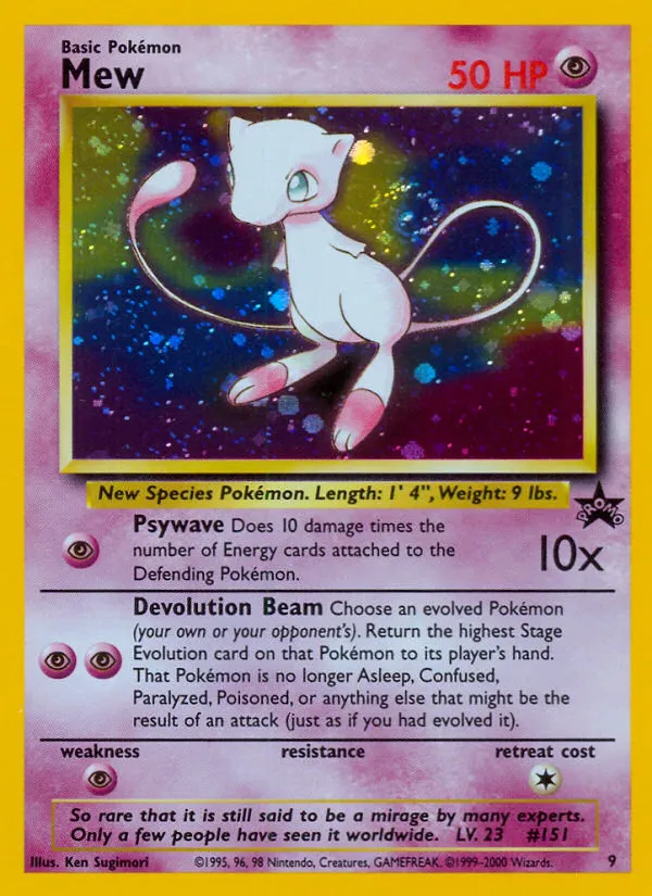 Mew - Wizards Black Star Promos
