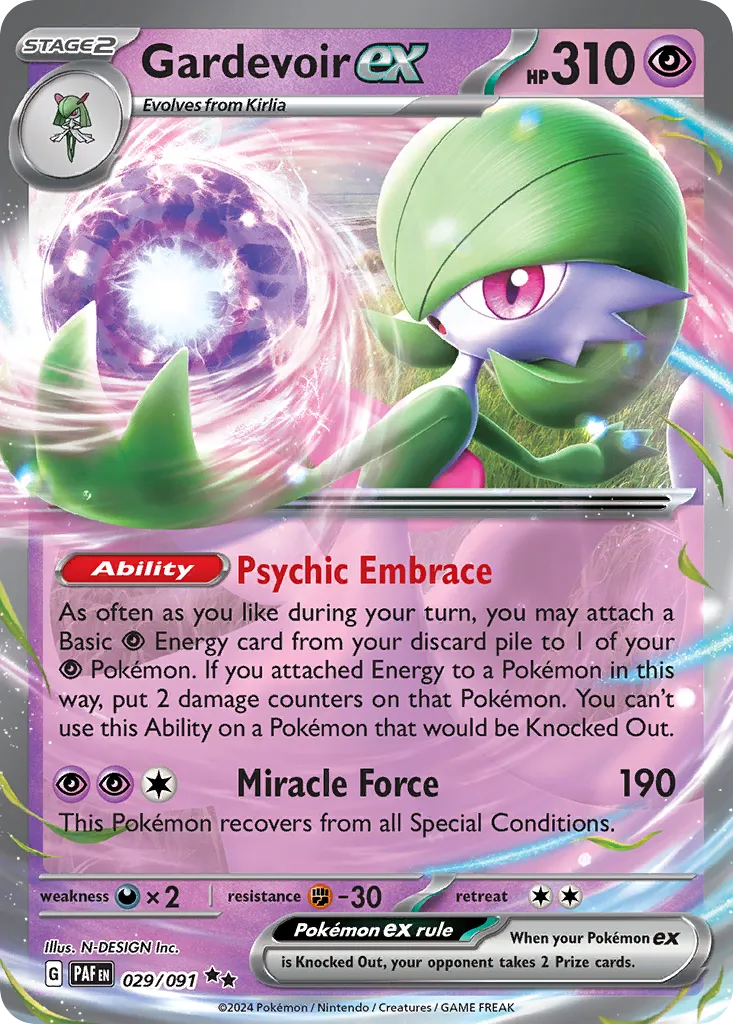 Gardevoir ex - Paldean Fates