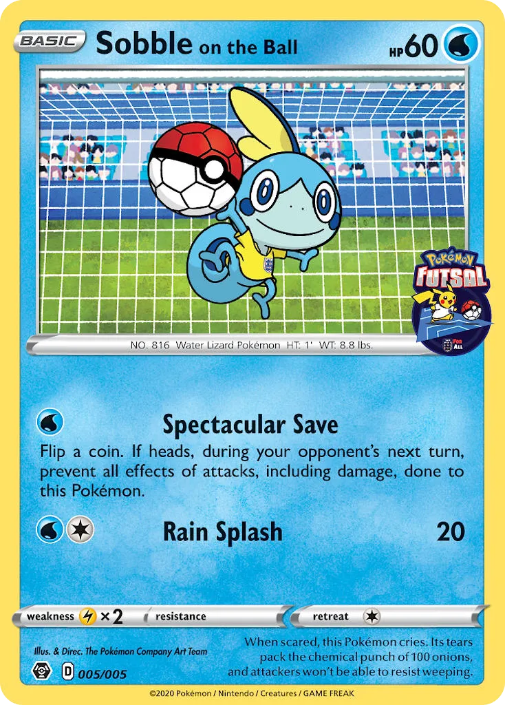 Sobble on the Ball - Pokémon Futsal Collection